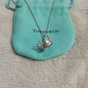 Tiffany & Co. Sterling Silver Crown Necklace